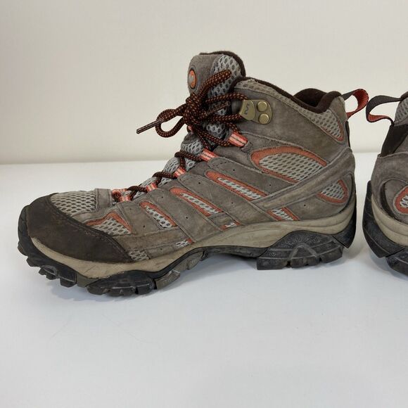 MERRELL Moab 3 Mid Waterproof Hiking Boot Womens Sz 8.5 - Picture 8 of 10